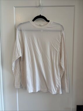SKIMS White Long Sleeve Crewneck Tee